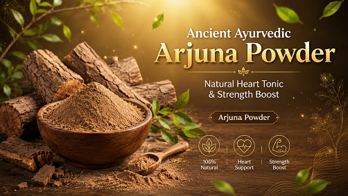 “Ancient Ayurvedic Arjuna Powder – Natural Heart Tonic & Strength Boost”